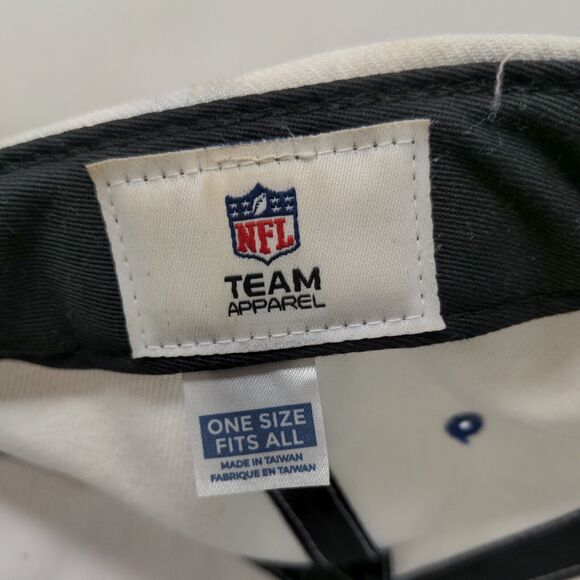 NFL Team Apparel Men's Strapback Hat White Size OSFA Embroidered Logo - Picture 12 of 13